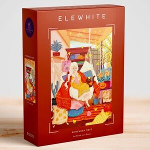 Elewhite Bohemian Nest 1000 piece Puzzle